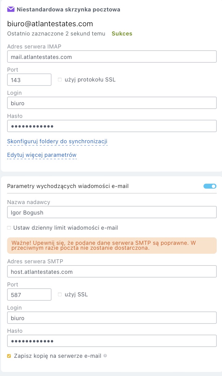 Dane IMAP/SMTP
